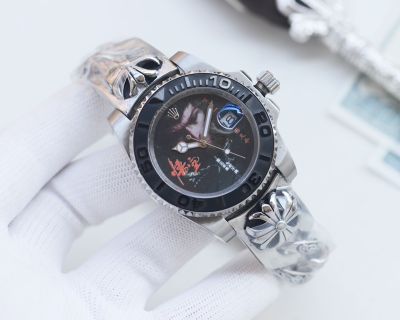 Rolex Submariner 40mm Wukong Pattern Citizen 9015 Movement SS Band Watch